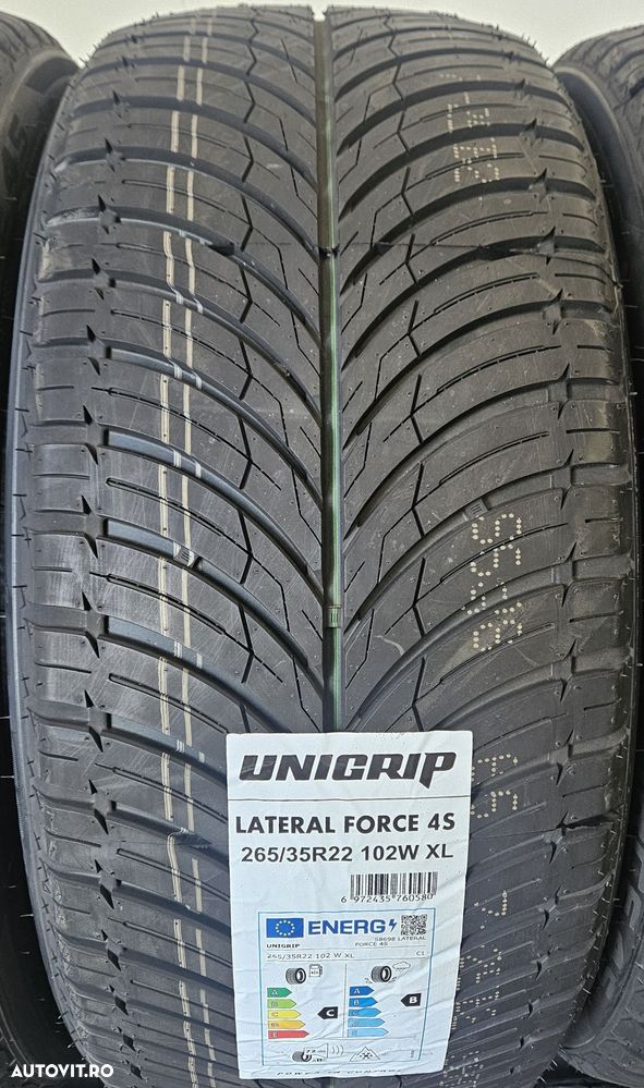 265/35 R22 102W XL UNIGRIP (Gripmax) Anvelope All Season M+S protectie janta - 2