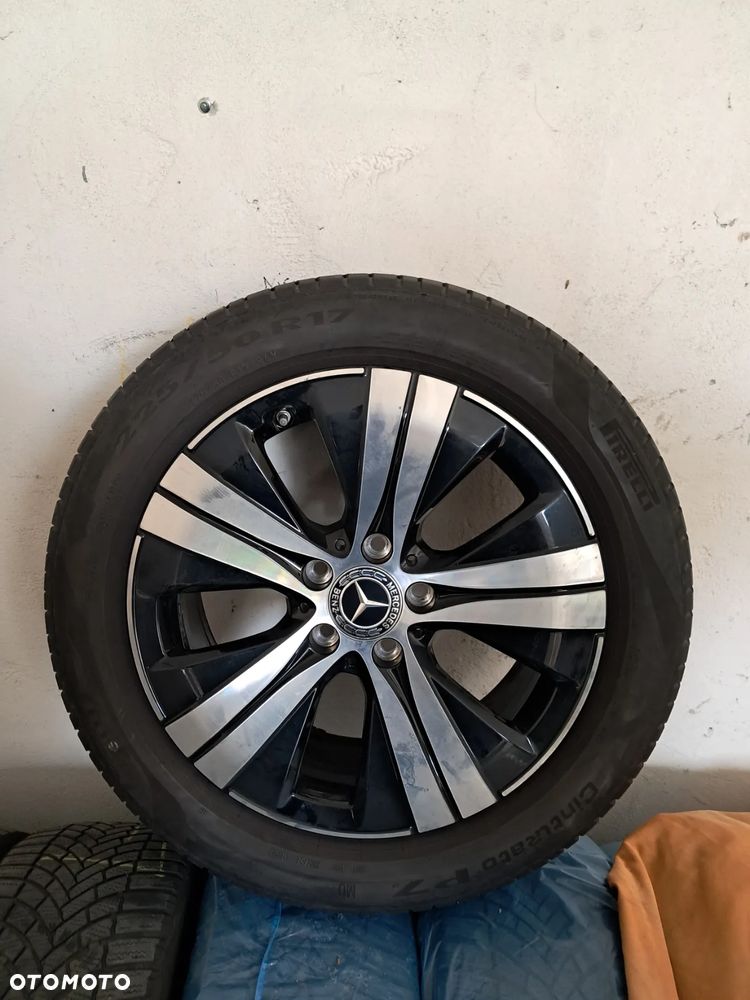 Alufelgi Mercedes 17" 5x112 opony letnie 225/50/17 - 1