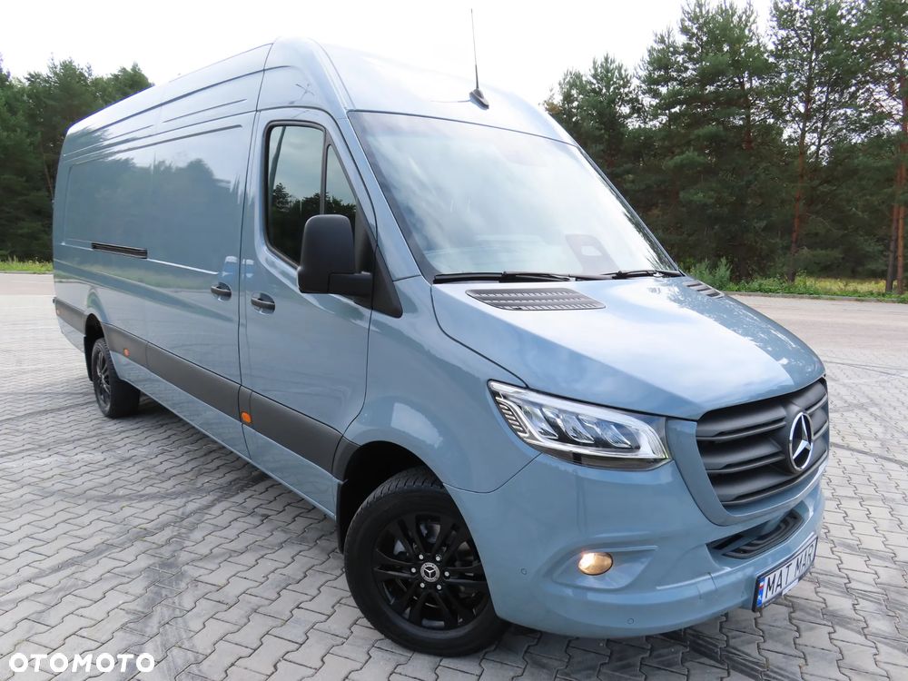 Mercedes-Benz Sprinter 319 CDI 190 KM 9G-Tronic Automat Furgon Blaszak Ekstra Długi LONG MAXI + 4800 mm Wysoki Dach WZMACNIANY Rozstaw Osi 4325 mm FULL Opcja Wyposażenia Stan Auta Nowy Jak Z Salonu OKAZJA DOSTEPNY I GOTOWY - 9