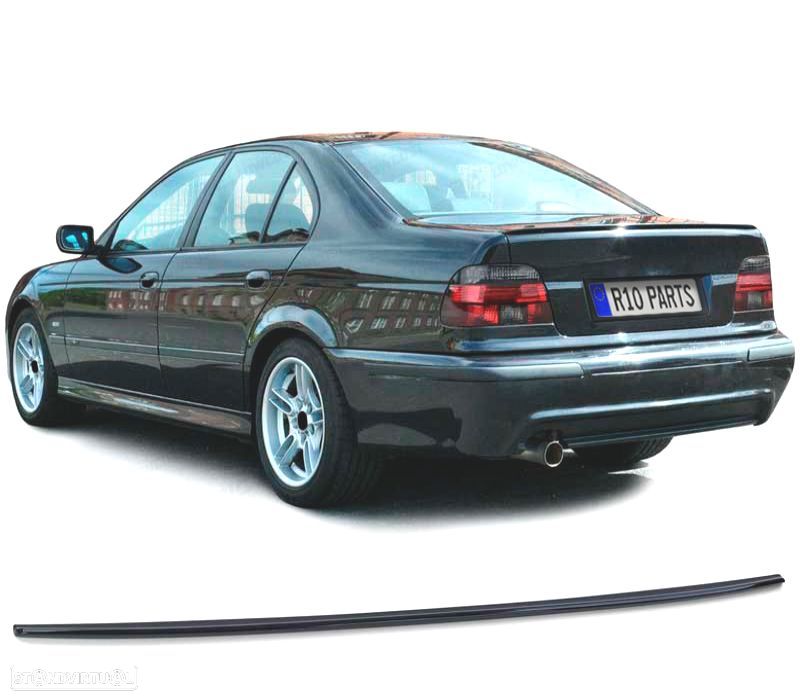 AILERON SPOILER TRASEIRO BMW E39 SEDAN 95-03 PRETO BRILHANTE - 1