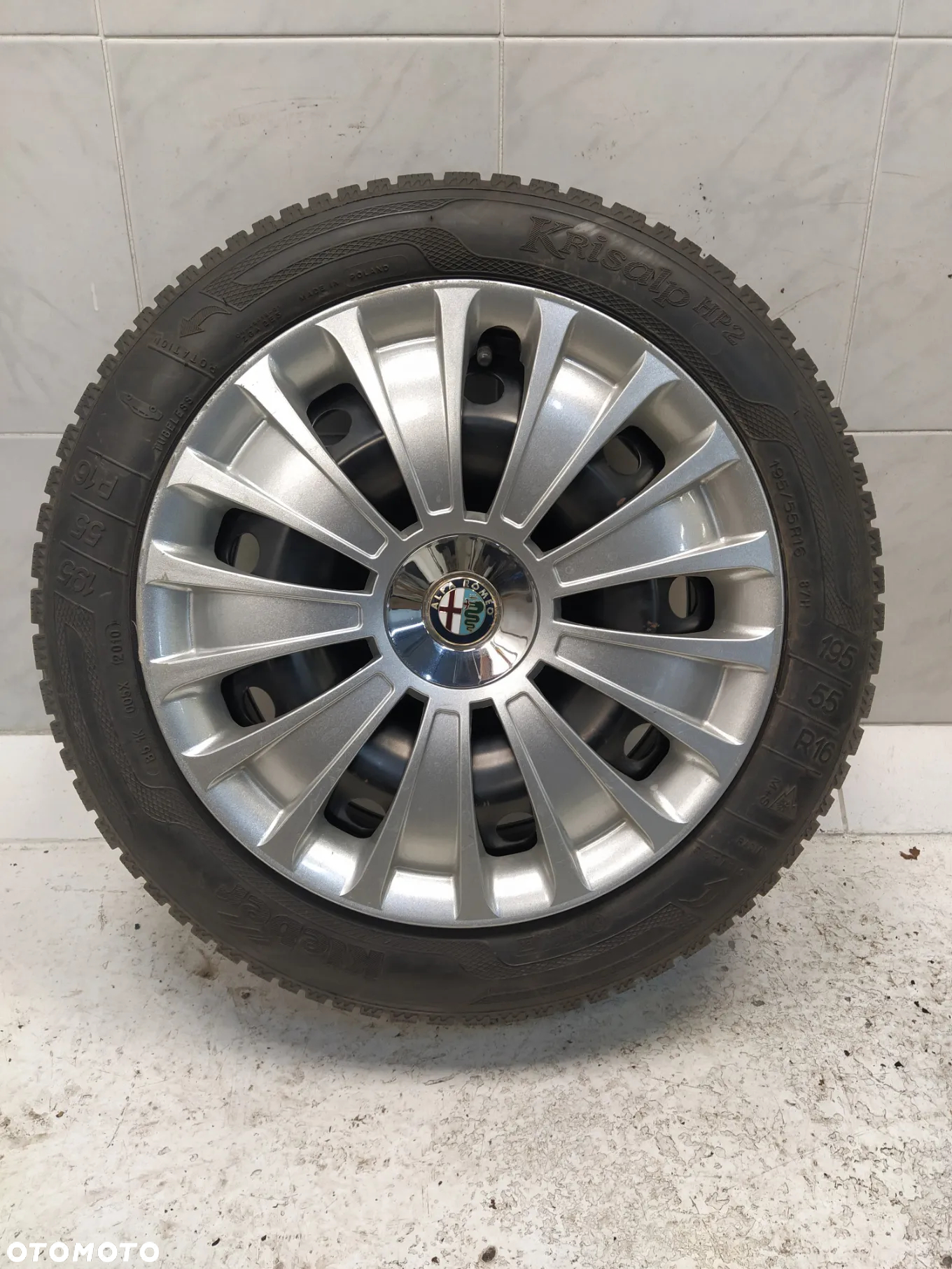 ALFA ROMEO 7x16 FELGI STALOWE R16 ET39 4x98 OPONY KLEBER 195/55 KOŁA ZIMA BIEŻNIK ok 6.70mm KOŁPAKI ALFA ROMEO - 5