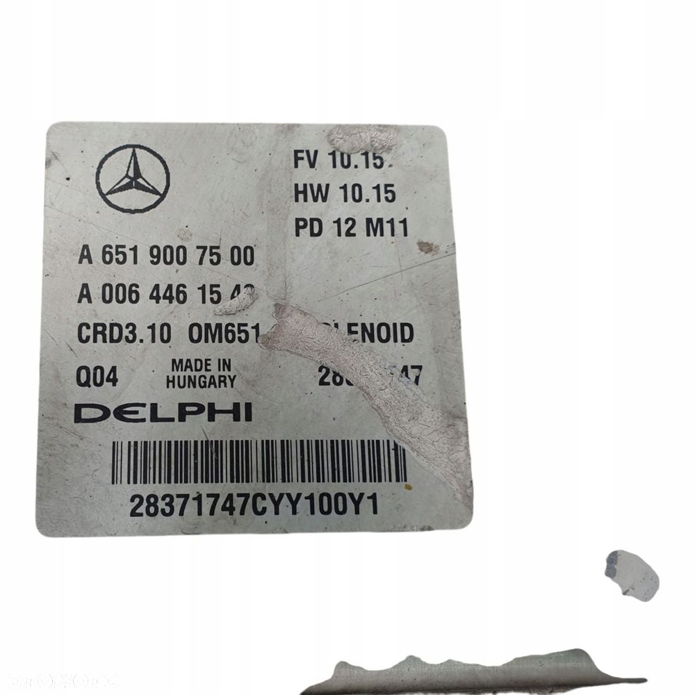 STEROWNIK SILNIKA Mercedes W204 2.2 CDI komputer A6519007500 - 2