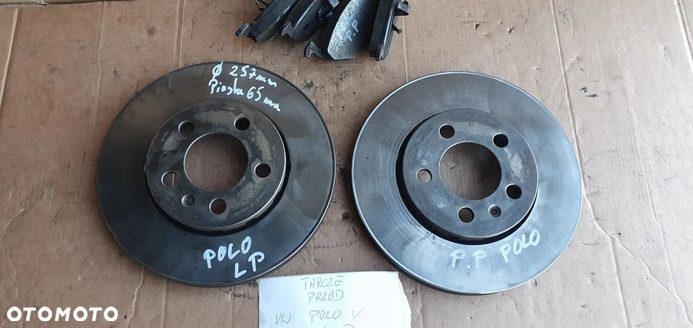 Tarcze hamulcowe klocki przód przednie VW Polo V 6R - 2