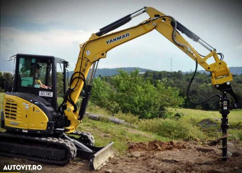 Foreza buldoexcavator, foreza excavator, burghiu Digga PD7 - 3
