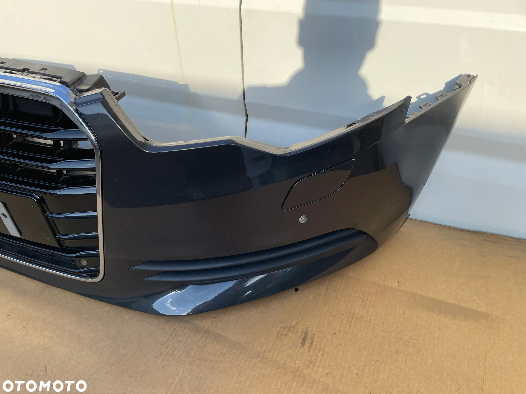 AUDI A6 C7 4G0 4G 11- ORYGINALNY ZDERZAK PRZEDNI GRILL ATRAPA POD PDC I SPRYSKI 4G0807437 4G0853653 KRATKA ZDERZAKA ZAŚLEPKA SPRYSKIWACZY - 3