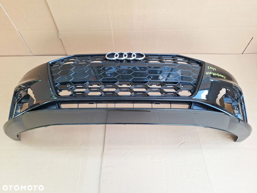 AUDI A4 B9 S4 S-LINE LIFT 20-24 BLACK 8W0 CAŁY NIE KLEJONY! SUPER STAN KOLOR: Mythosschwarz LY9T ZDERZAK PRZÓD PRZEDNI O - 7