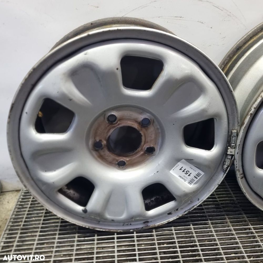Jante tabla Dacia Duster 2010 - 2013 SUV 4 Usi ALBASTRU Teb20 (1511) R16 ET50 5X114 3 - 5
