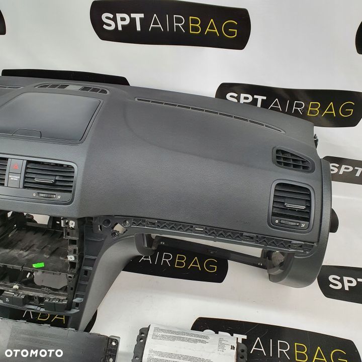 SKODA YETI DESKA ROZDZIELCZA KONSOLA KOKPIT PULPIT PODUSZKI AIRBAG AIR BAG PASY KIT SET - 4