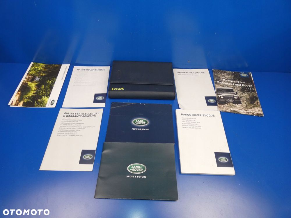 RANGE ROVER EVOQUE I KSIĄZKI SERWISOWE INSTRUKCJE ETUI WERSJA ANGIELSKA - 1
