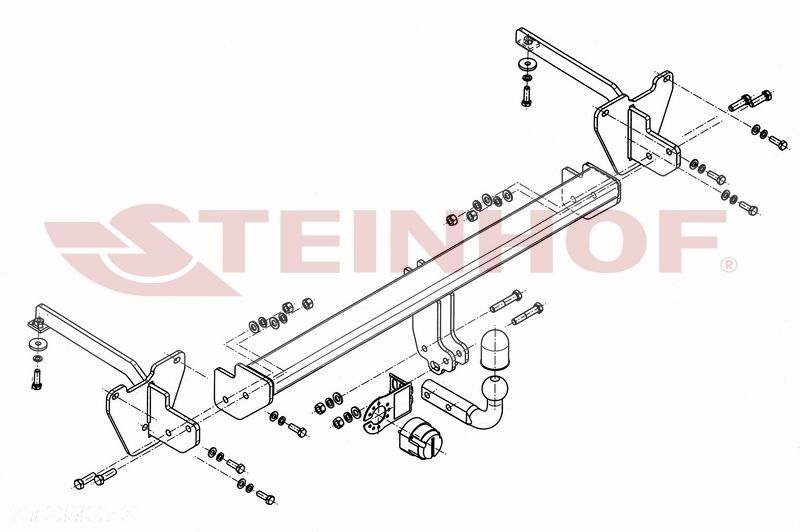 Hak Holowniczy  + MODUŁ 7PIN do Fiat Doblo II CNG od 2010 - 2