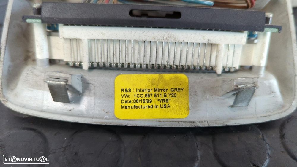 ESPELHO RETROVISOR INTERIOR VOLKSWAGEN NEW BEETLE 2000 -1C0857511B - 4