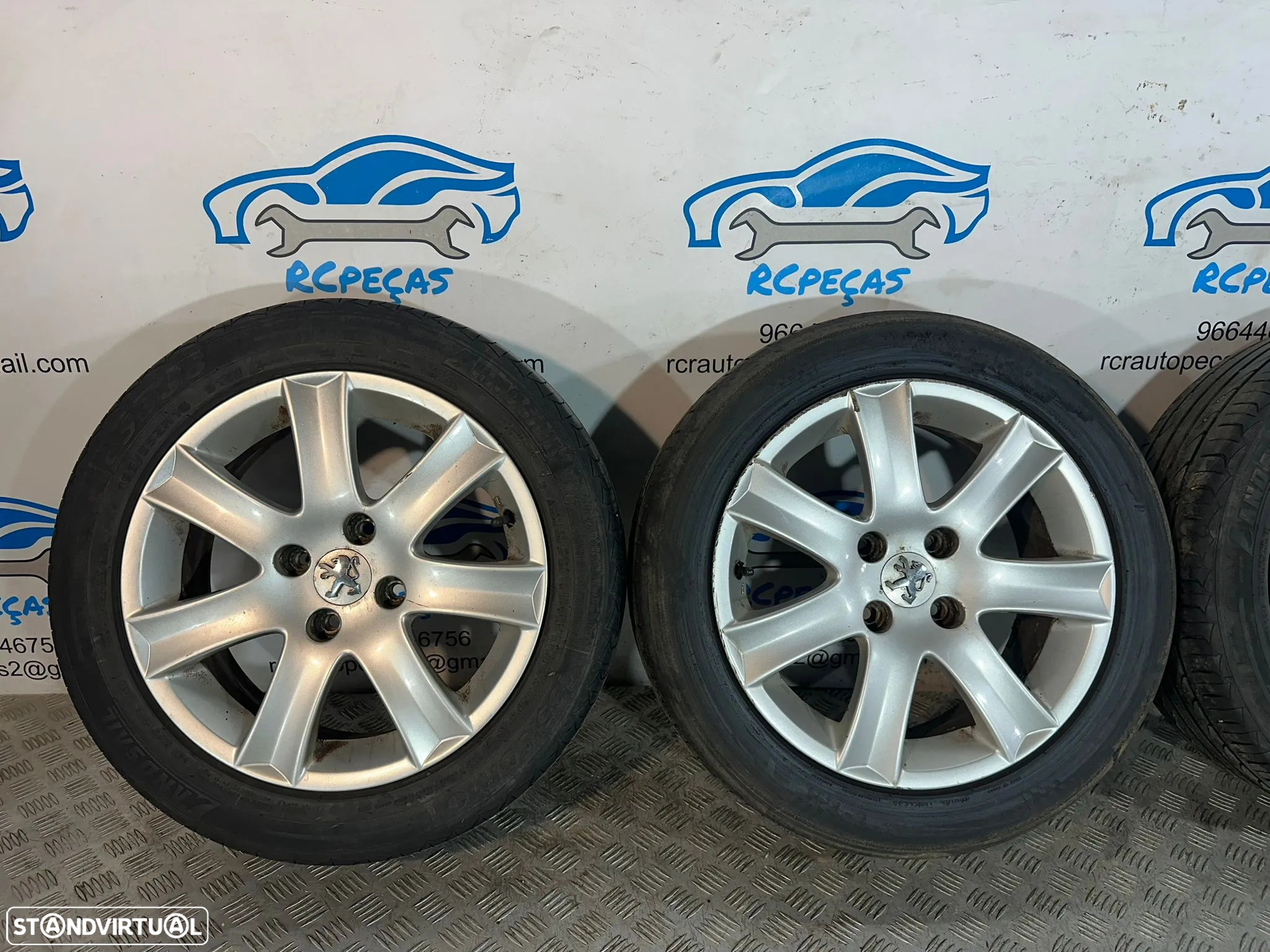 .Conjunto Jantes 16 Originais SPA Peugeot 207 4x108 6J ET23 1607105680 - 6