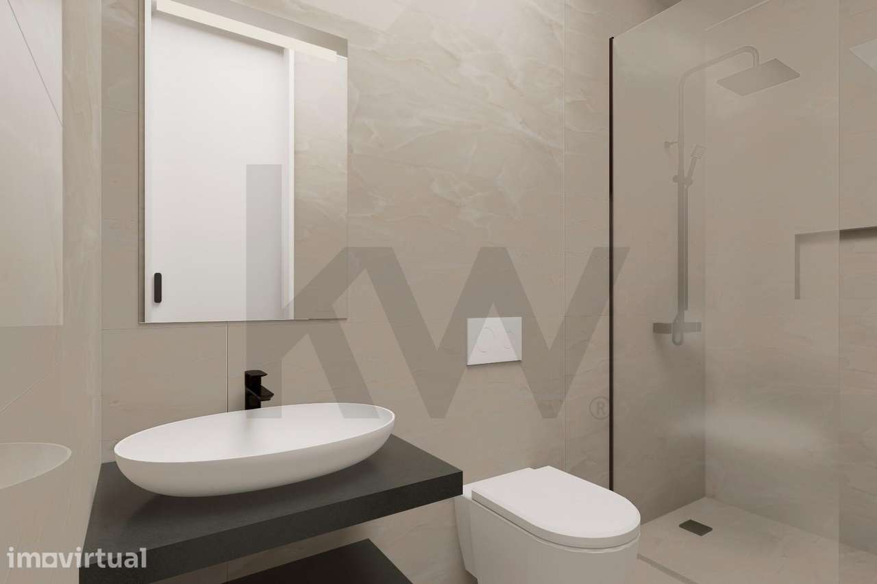 Apartamento T1 de Luxo | Terraço privado | Fração E | Condomínio TRIND - Grande imagem: 4/46
