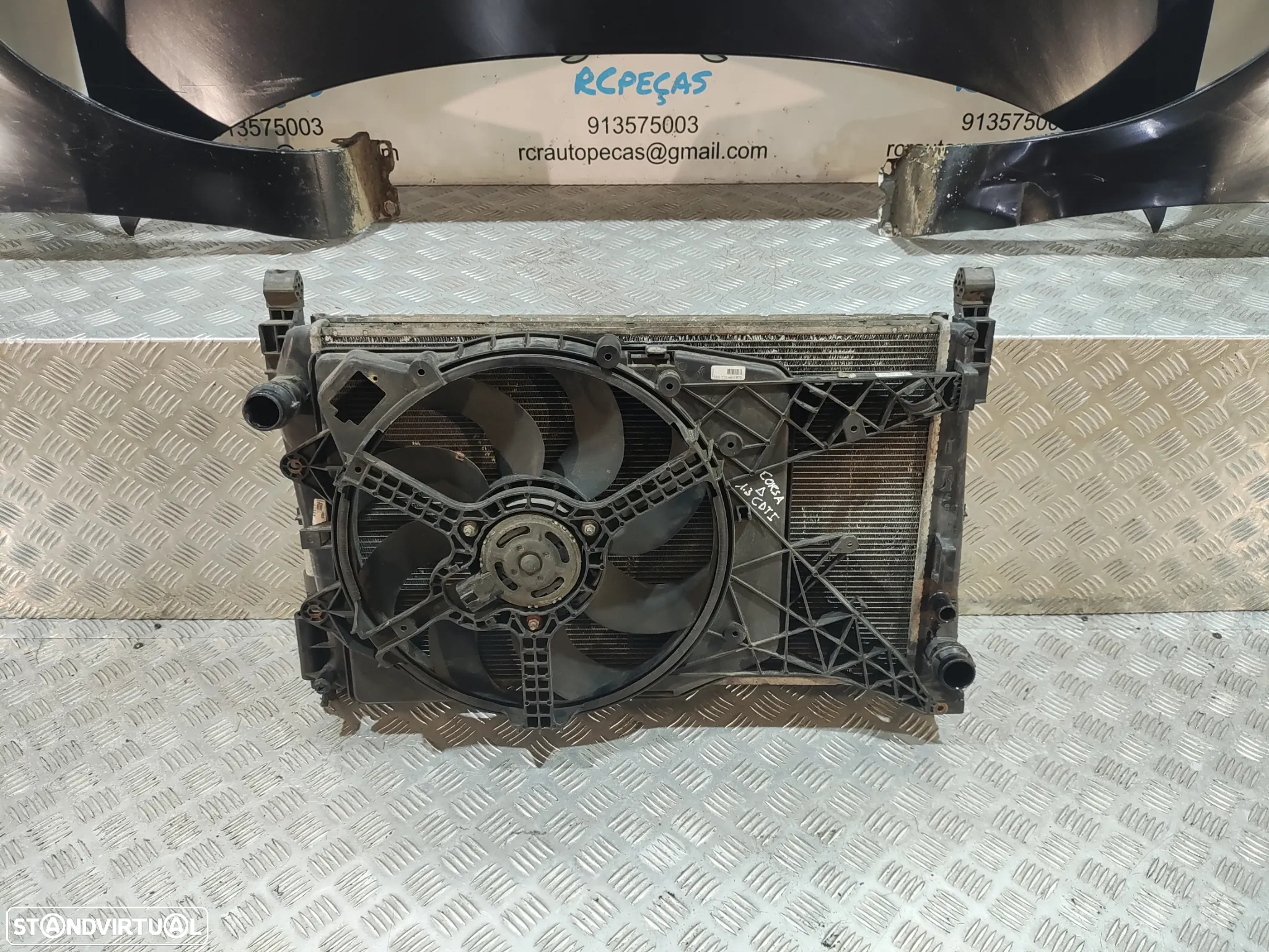 FRENTE COMPLETA OPEL CORSA D S07 CAPOT PARACHOQUES GUARDA-LAMAS OTICAS RADIADOR VENTILADOR FRENTE FIBRA REFORÇO - 19