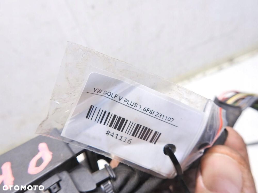 WIĄZKA INSTALACJA KOMORY SILNIKA PRAWA VW GOLF V PLUS 1.6 FSI - 4