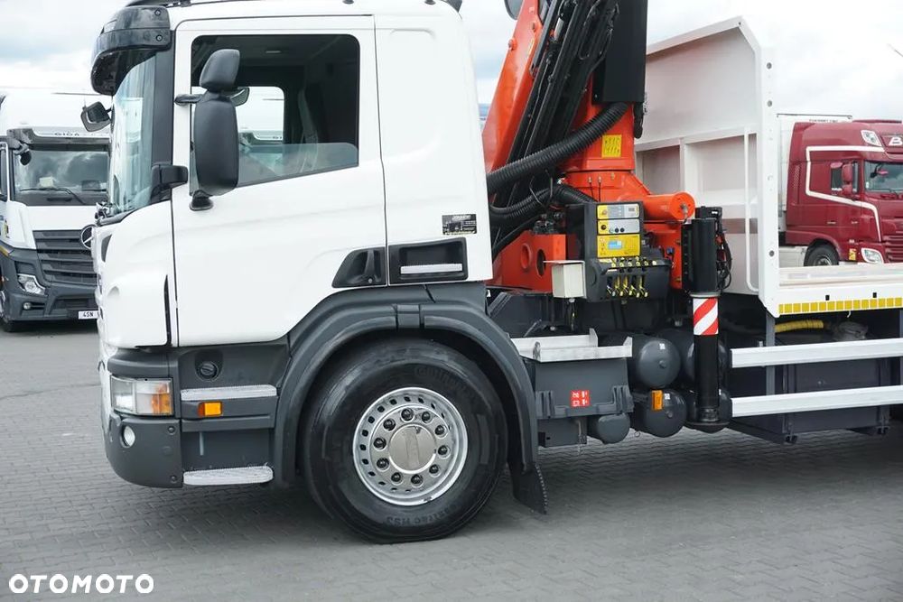 Scania / P 420 / 8 X 4 / TRIDEM / SKRZYNIOWY + HDS / PALFINGER PK 26002 / WYS. 12 M / DŁ. 8 M - 33