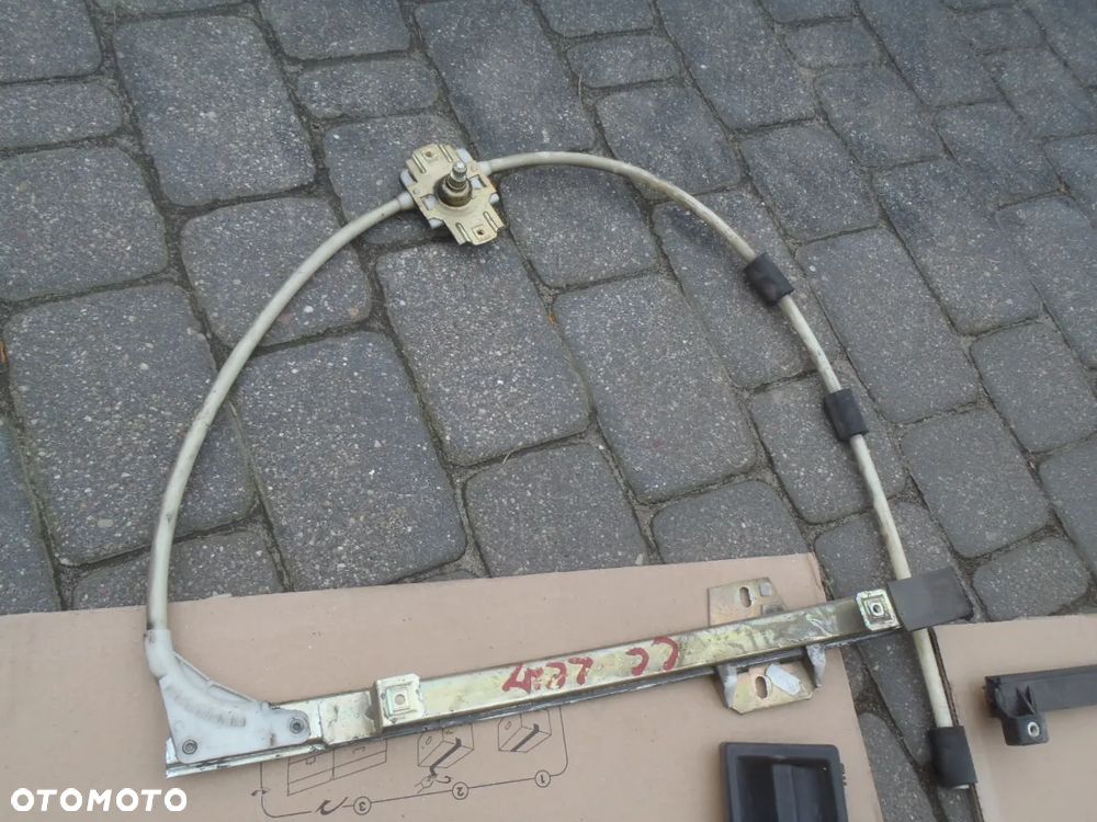 podnośnik linki mechanizm szyby z drzwi fiat seicento cinquecento - 3