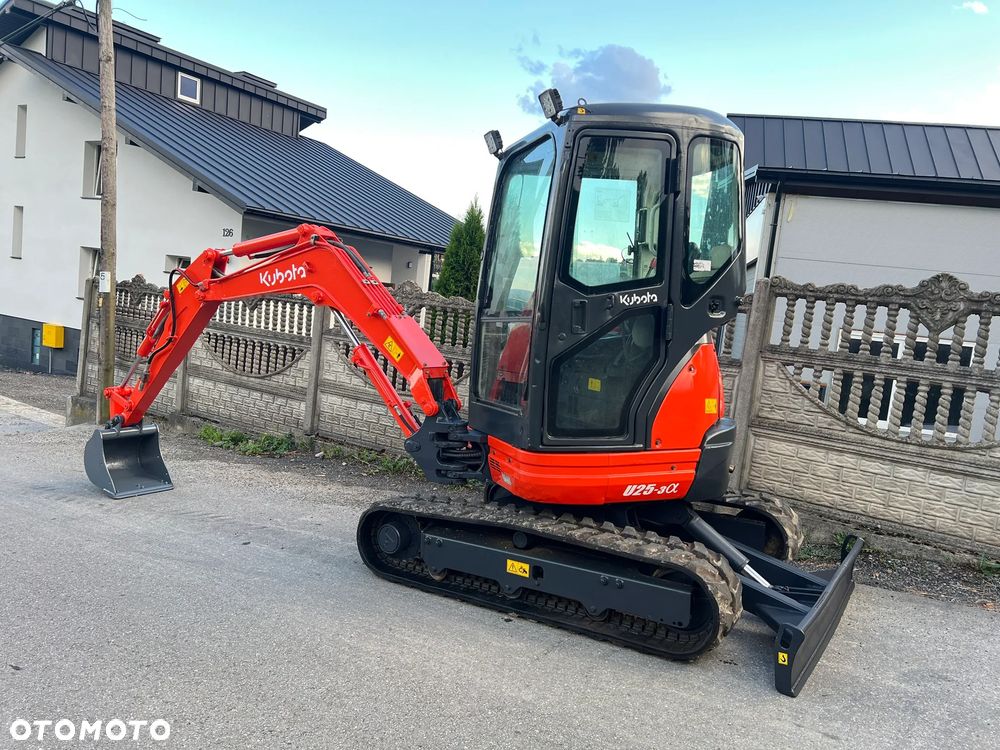 Kubota U25-3α | Minikoparka KUBOTA U25 | Zerowy Obrys | Waga 3 Tony | Mini Koparka 2.5 Tony | - 13