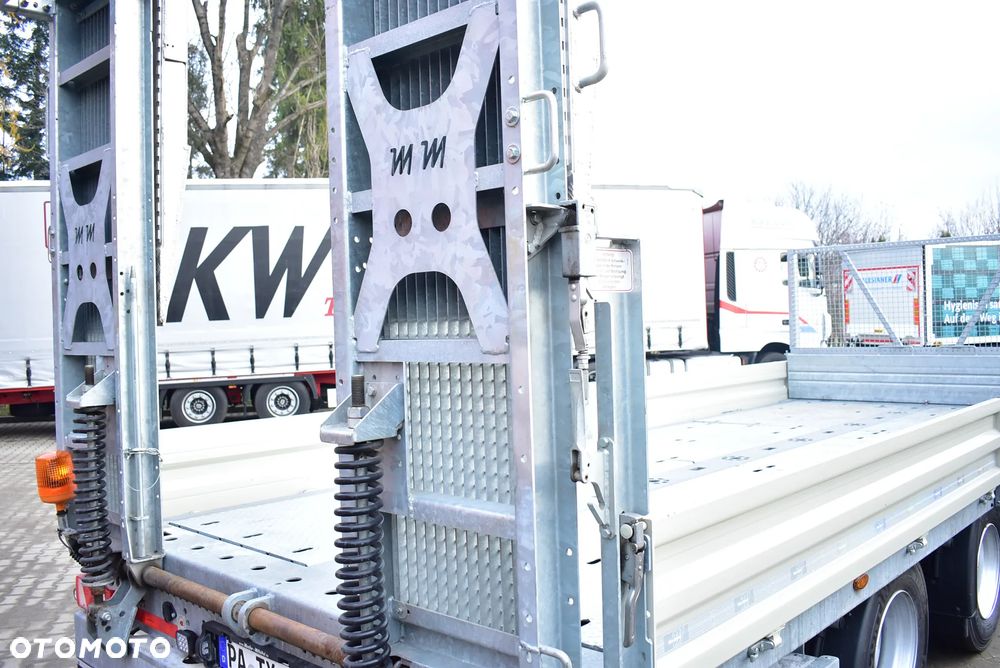 Müller-Mitteltal Przyczepa niskopodwoziowa/ Tandem/ do transportu maszyn budowlanych, kontenerów/ DMC : 18.000 KG/ Najazdy/ Sprowadzona z Niemiec / Jak nowa ! - 15