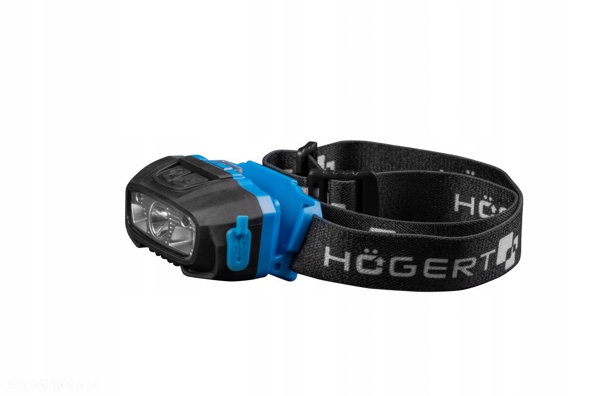 HOGERT LAMPA LATARKA CZOŁOWA LED AKUMULATOROWA ŁADOWANA USB CZUJNIK RUCHU - 3