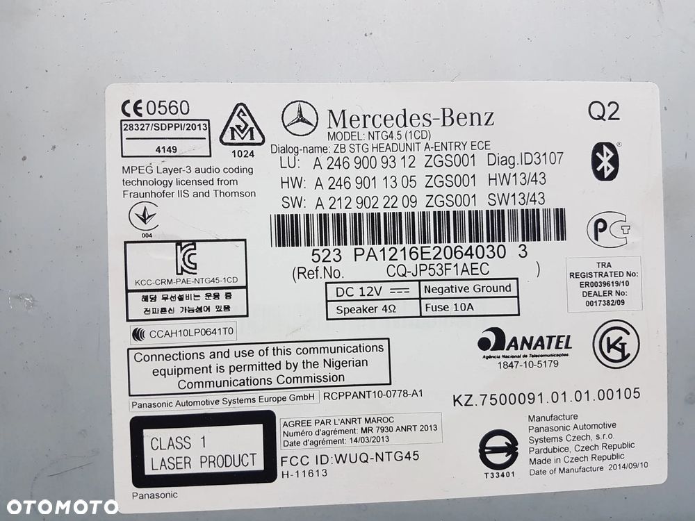 MERCEDES W176 A-KLASA W242 B-KLASA RADIO NAWIGACJA LEGAL - 7