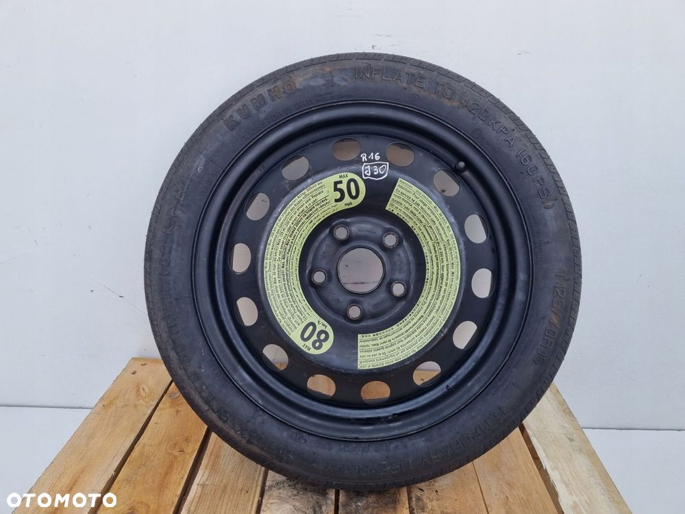 KOŁO DOJAZDOWE Audi A3 8V Golf VI _ dojazdówka 125/70 R16 5x112 1K0601027A - 10