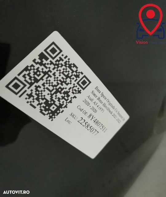 Bara Spate Originala Cu Senzori In Stare Buna Hatchback 2021 2022 Audi - 10