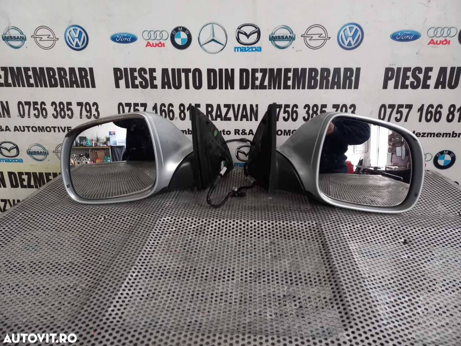 Oglinzi Oglinda Stanga Dreapta Audi Q7 4L De Anglia Cu Rabatare Electrica Si Lumini Ambientale - De - 4