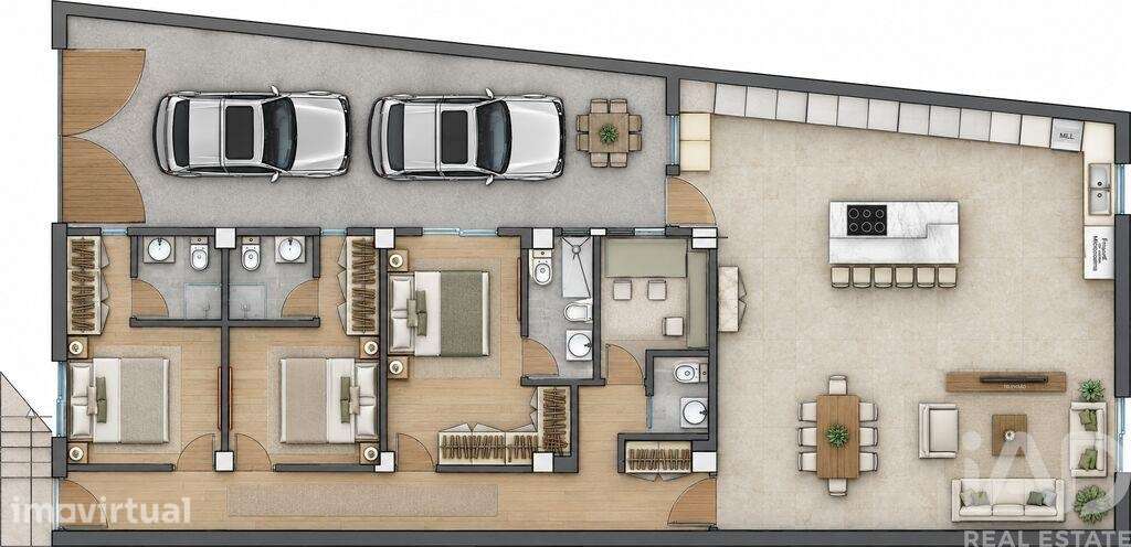 Moradia térrea T3 em Alfena de 188 m2 - Grande imagem: 2/16
