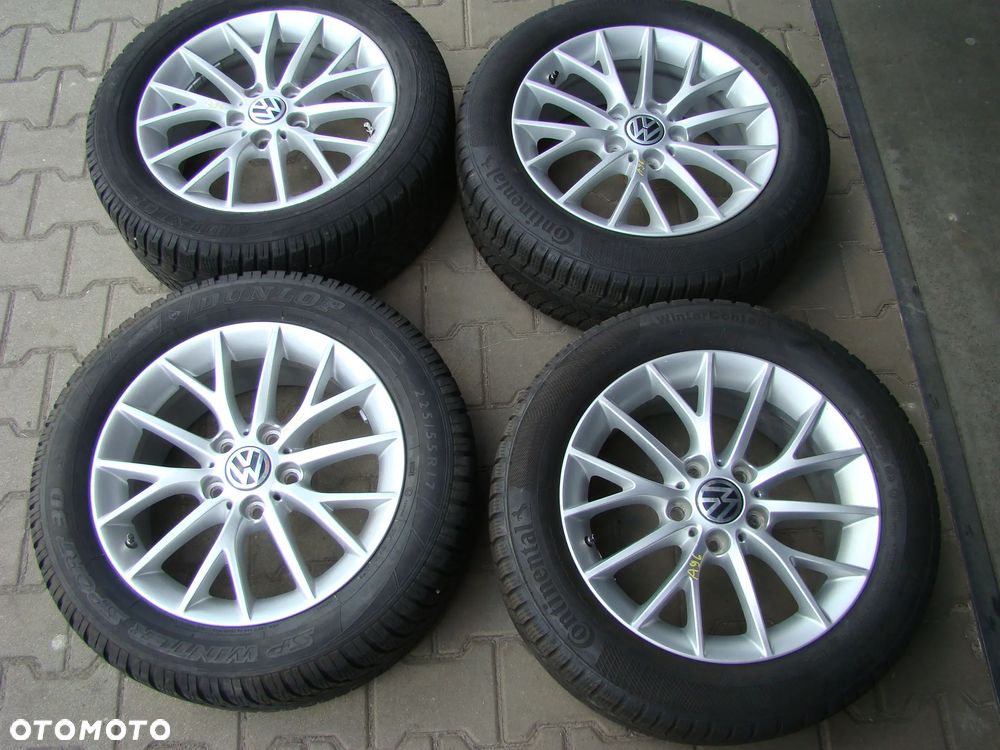 a96 5x120 VW Transporter Caravelle Multivan T5 T6 7jx17 opony zima - 1