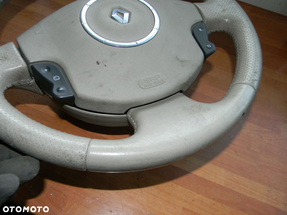 kierownica skórzana skóra RENAULT CLIO MODUS SCENIC MEGANE TRAFIC VIVARO MASTER - 2