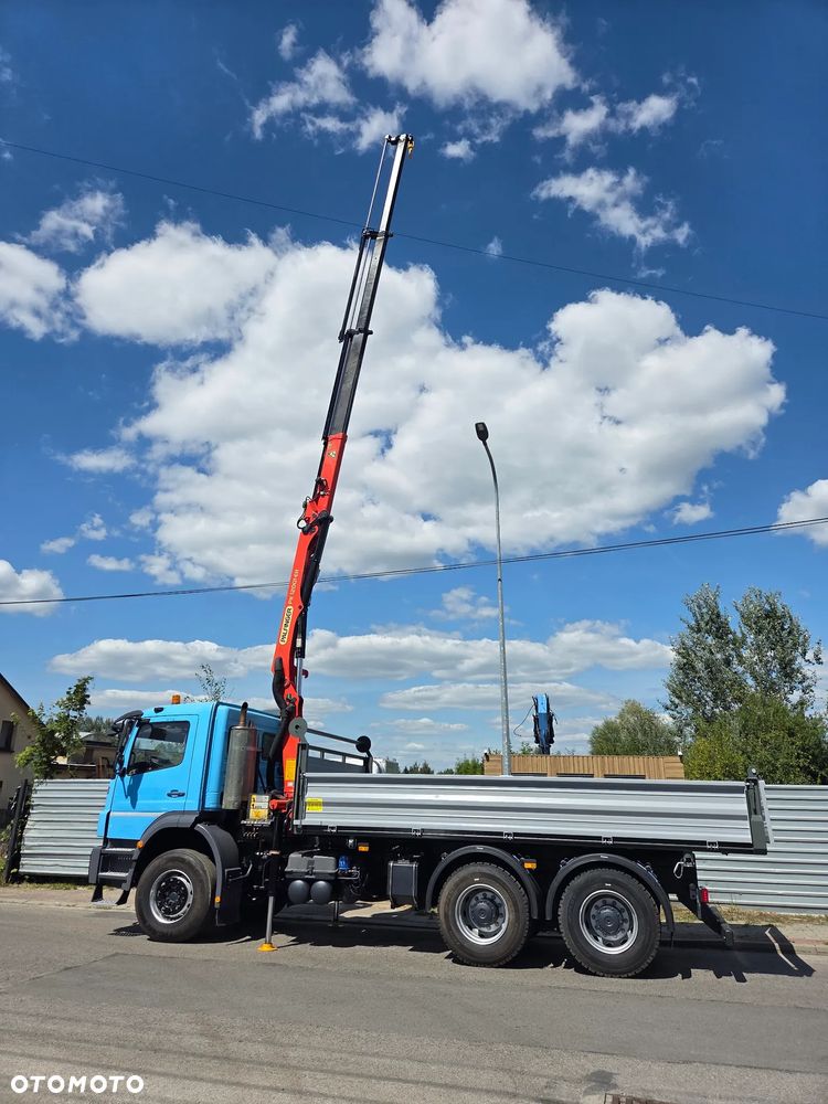 Mercedes-Benz AXOR 2633 // 6x4 330KM // PALFINGER PK12001 // 3 WYSUWY RADIOWY PILOT // NOWY KIPER WYWROTKA / NOWE OPONY - 11