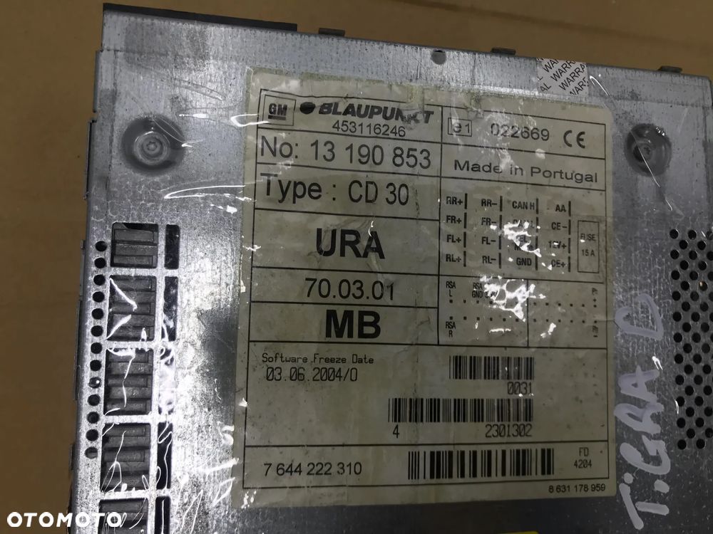 Radio Opel tigra b 13190853 - 7