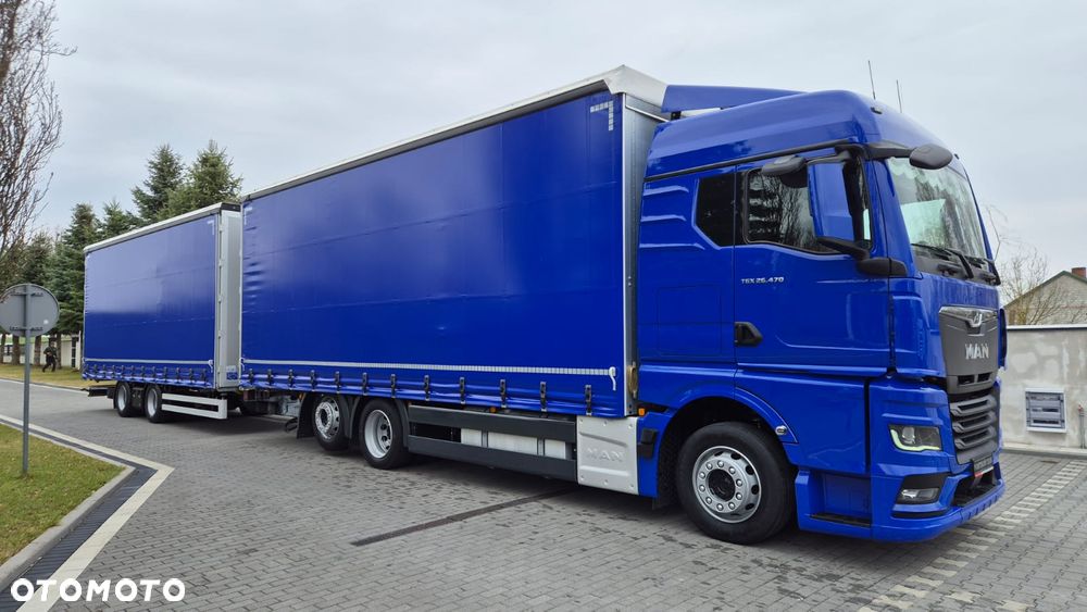 MAN MAN///TGX///26.470///2021///ZESTAW/// TANDEM///PRZEJAZDOWY///7.70+7.70/// LEDY///KLIMATYZACJA POSTOJOWA/// DACH PODNOSZONY/// - 8
