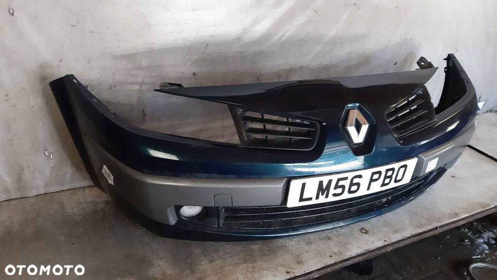 ^ ZDERZAK PRZÓD PRZEDNI RENAULT MEGANE 2 LIFT FL GRANAT GRANATOWY HALOGENY - 4
