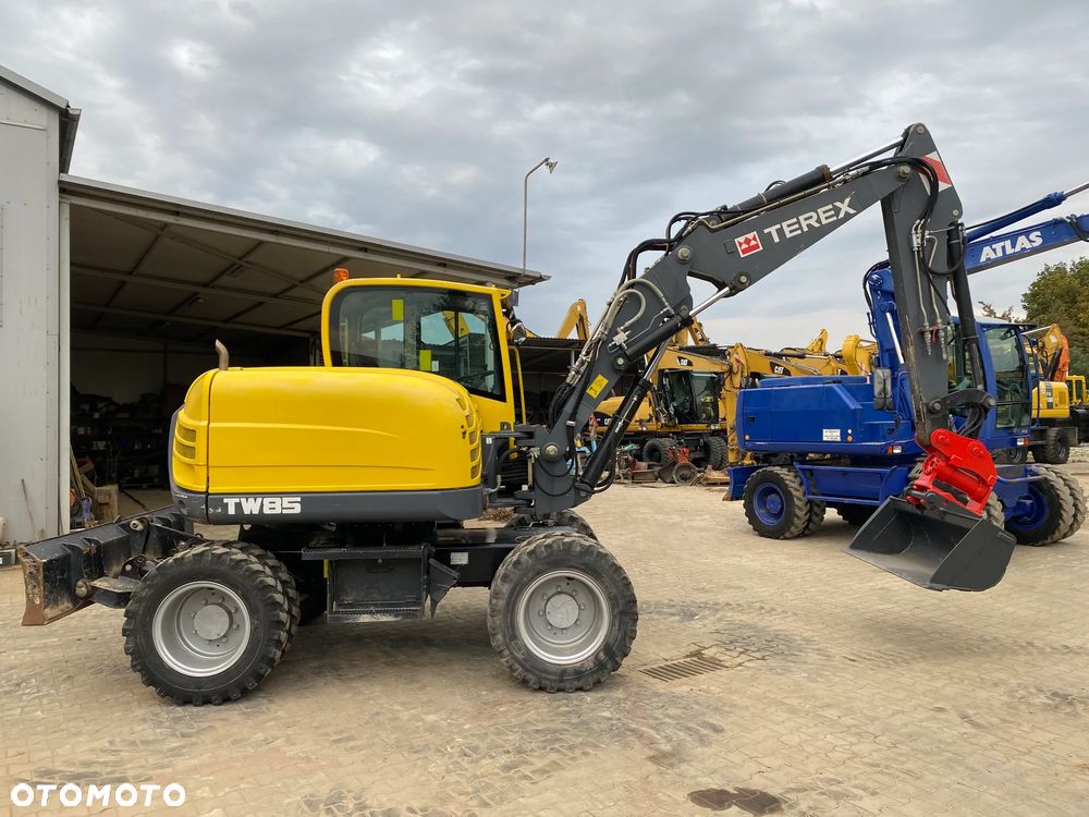 Terex TW85, GŁOWICA POWERTILT, 2 ŁYŻKI, RAMIĘ 3X ŁAMANE, KRÓTKI TYŁ, Z NIEMIEC, SUPER STAN, - 9