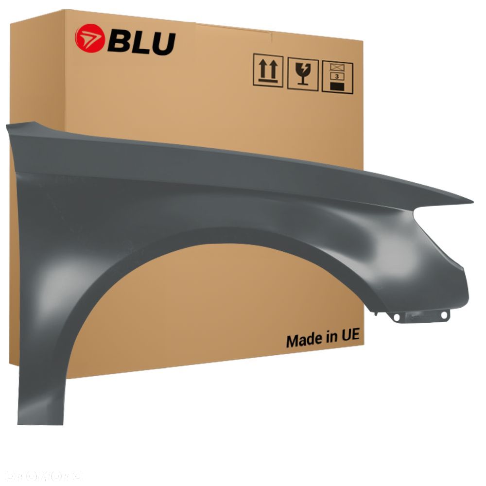 BLU Błotnik Audi A6 C7 LZ7S Prawy Srebrny 2011-2018 przód DaytonaGrau