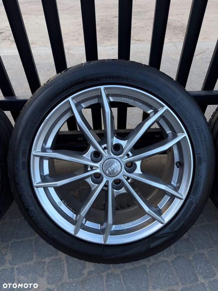Felgi Rial X12 17” 5x112 + opony 225/45 – 2 sezony, powłoka, bdb - 6