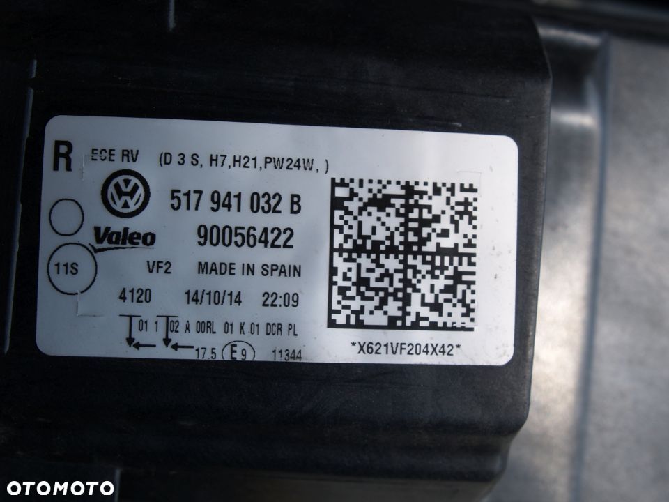 Volkswagen Golf Sportsvan Reflektor prawy lampa prawa xenon led VW - 4