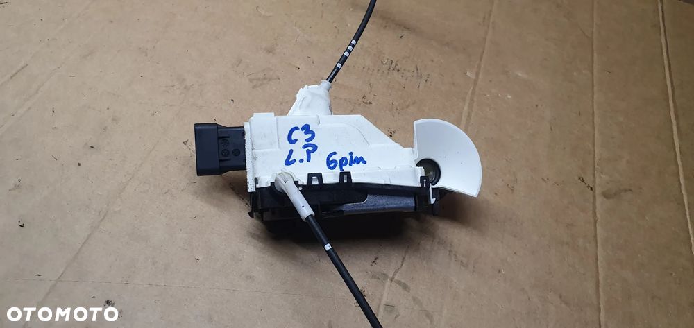 Zamek drzwi lewy przód przedni 6 PIN Citroen C3 II EU - 5