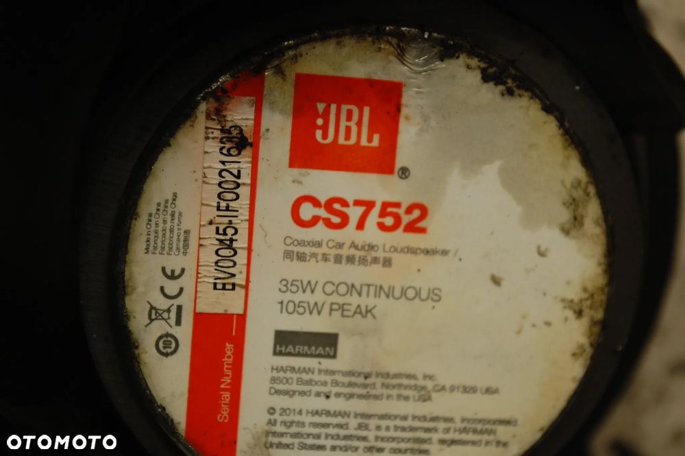 GŁOŚNIK SAMOCHODOWY JBL CS752 13CM - 3