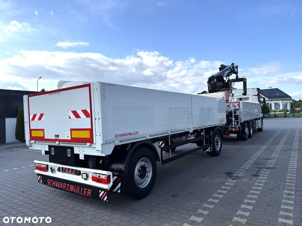 Schwarzmuller Przyczepa burtowa budowlanka 2017 r + Mercedes Actros 26.48 z HDS 2017 r - 3