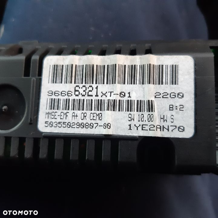 PEUGEOT CITROEN FIAT wyświetlacz radia 96666321XT - 2