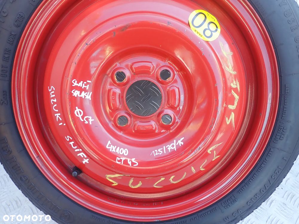 KOŁO ZAPASOWE DOJAZDOWE SUZUKI 4X100 125/70/15 RADOM - 2