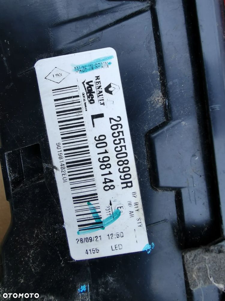 Renault Megane IV lift kombi Lampa lewy tył tylna lewa w klapę LED 265550899R - 11