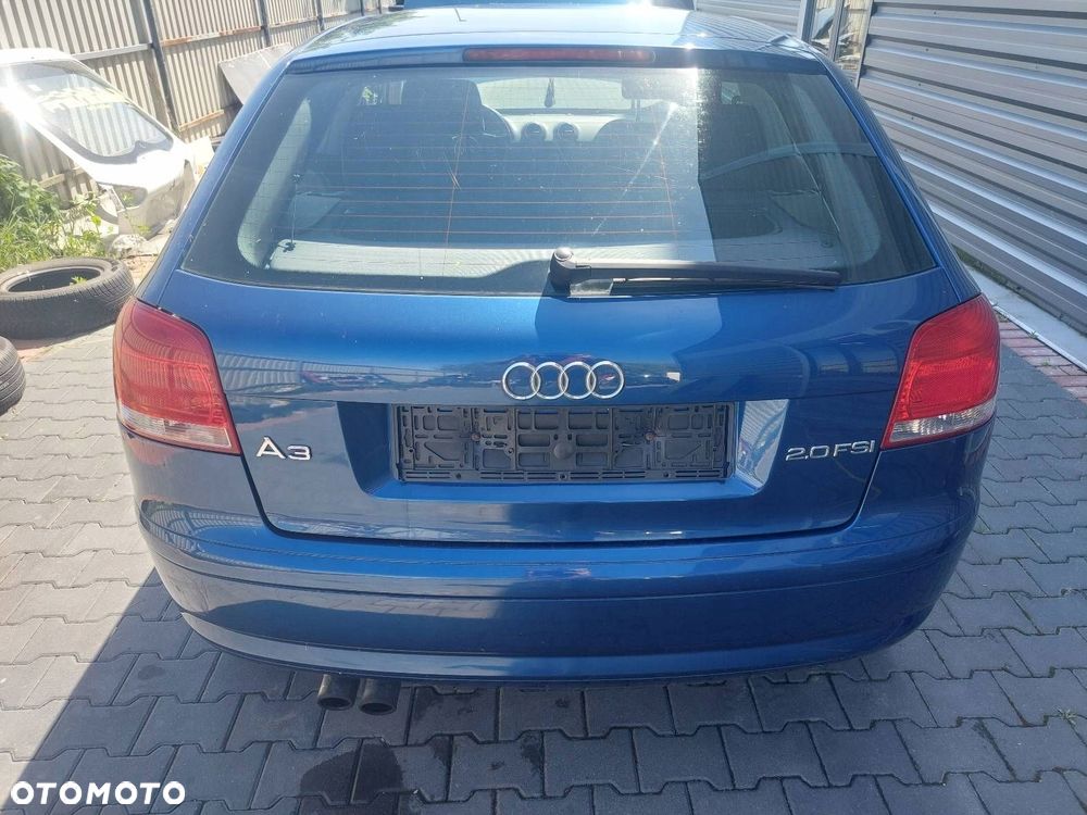 KOMPLETNY TYŁ KLAPA ZDERZAK LAMPA BŁOTNIK AUDI A3 8P LS9R - 1