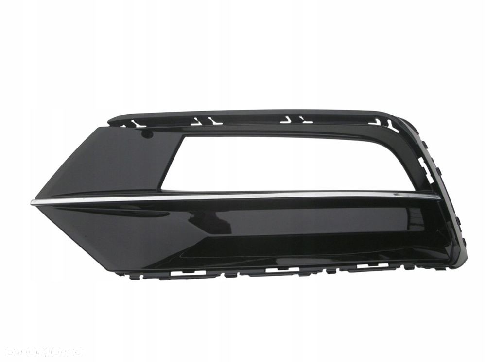 VW PASSAT B8 3G0 PRZED LIFT KRATKA LEWA ZDERZAKA Z CHROMEM 2016- R-LINE - 1