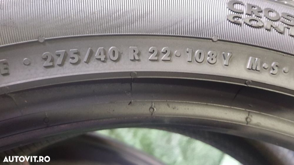 Anvelope 2x275 40 22 continental allsesion dot 21 mm 5.6 - 6