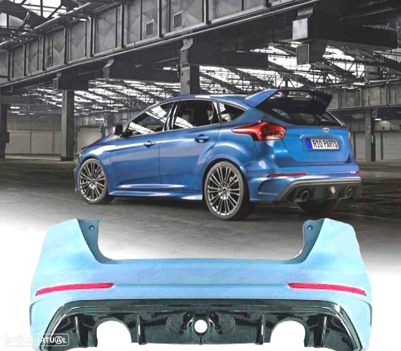 PARA-CHOQUES TRASEIRO FORD FOCUS MK3 14-17 LOOK RS - 1