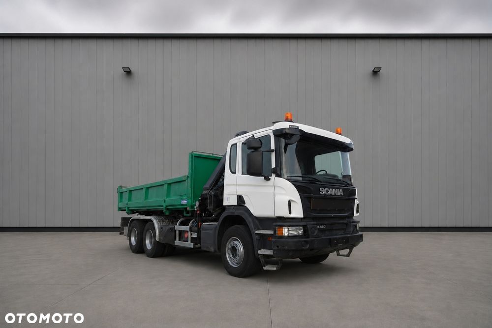 Scania P410 6x4 Kipper mit Kran -Hiab 188 ES-3 - 1